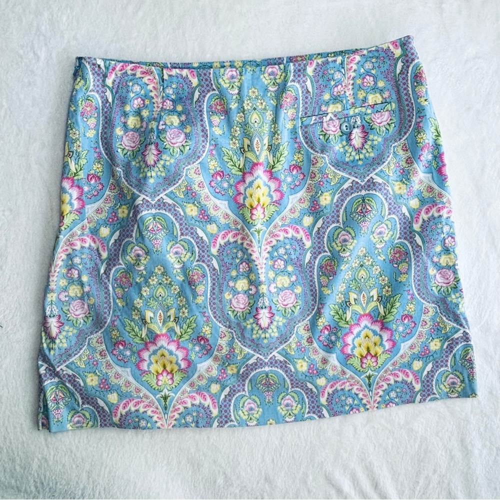 EP Pro Golf Skort Vintage Bridgerton Style Floral Print Mini Skort 10 Large - Picture 2 of 13